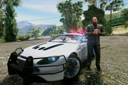 Aston Martin Vantage Police FBI